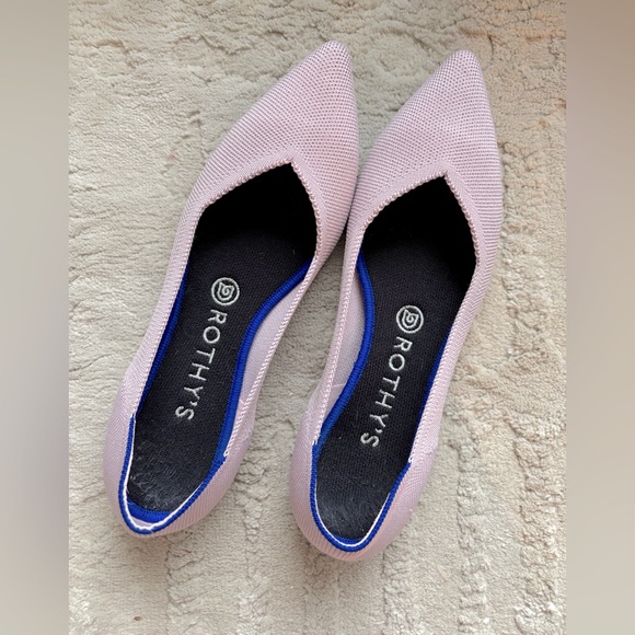Rothy’s The Point II Flats in Ballerina Light Pink Size 9 - Picture 1 of 8